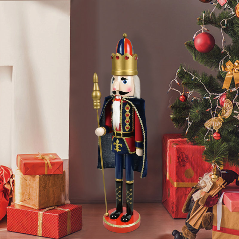 Nutcracker Set of 3 King With Cape, Drummer, Jeweled and fashion Bedazzled Nutcrackers